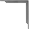 Ekena Millwork Stockport Steel Bracket, Hammered Gray 2"W x 14"D x 14"H BKTM02X14X14STHGY - alternate 2